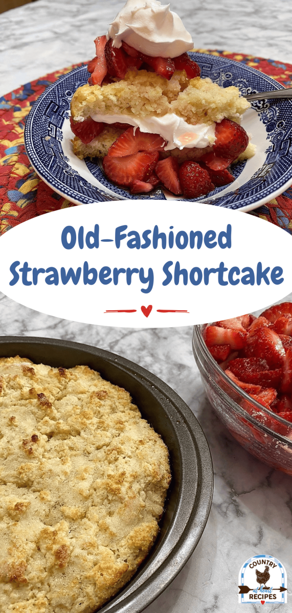 Pinterest Long Pin - Old-Fashioned Strawberry Shortcake