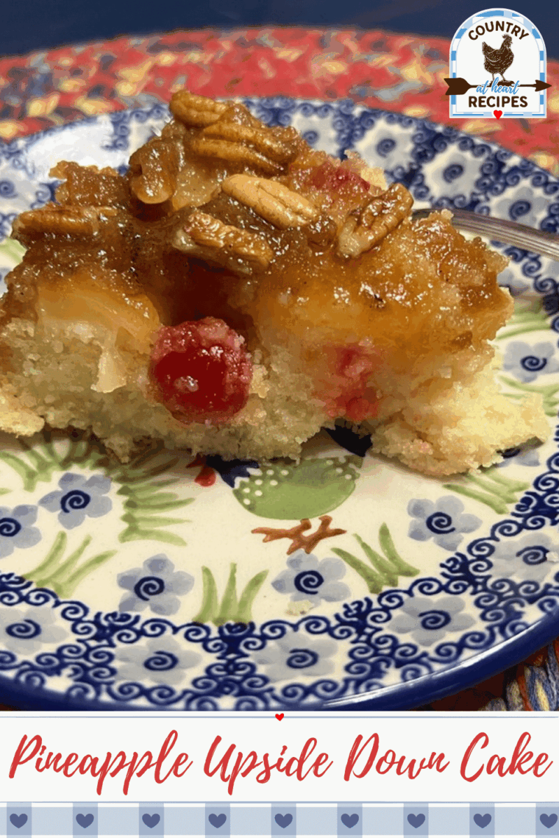 Pinterest Pin - Pineapple Upside Down Cake