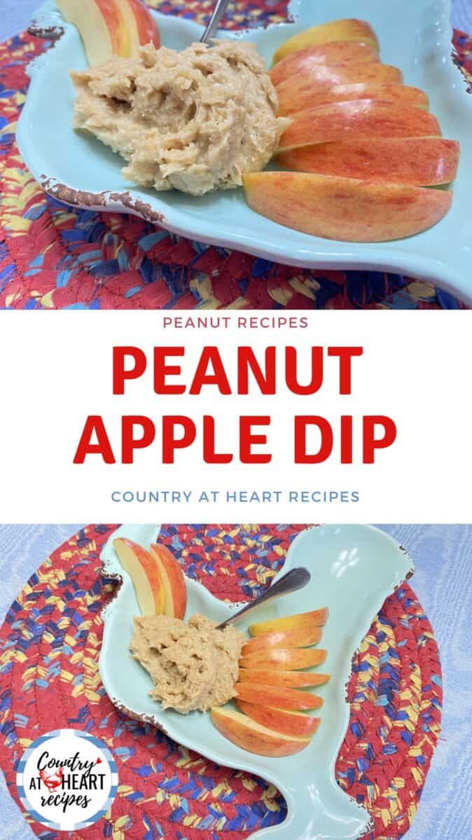 Pinterest Pin - Peanut Apple Dip