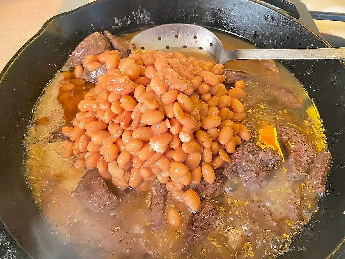Adding Pinto Beans to the Dish