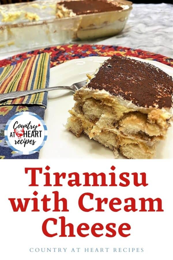 Pinterest Pin - Tiramisu with Cream Cheese