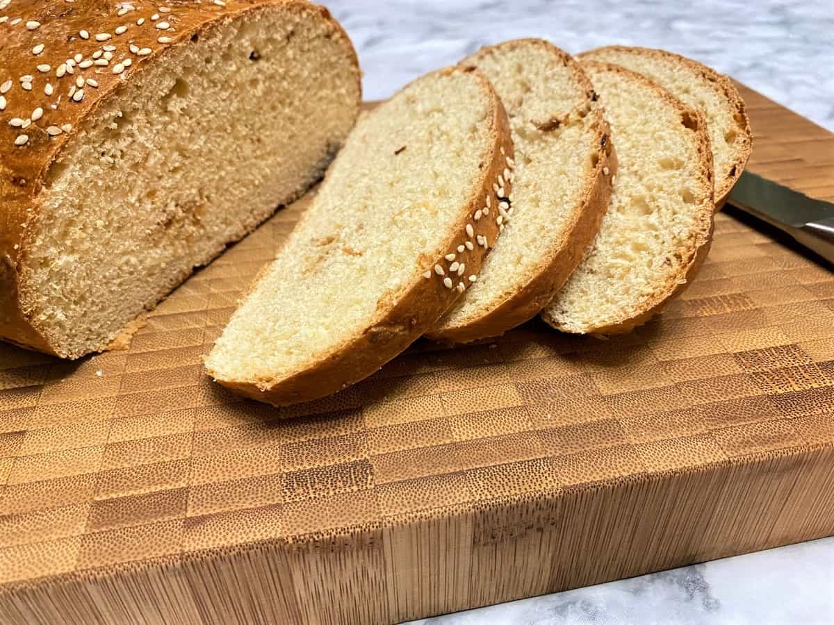 Onion Bread with Sesame Seeds
