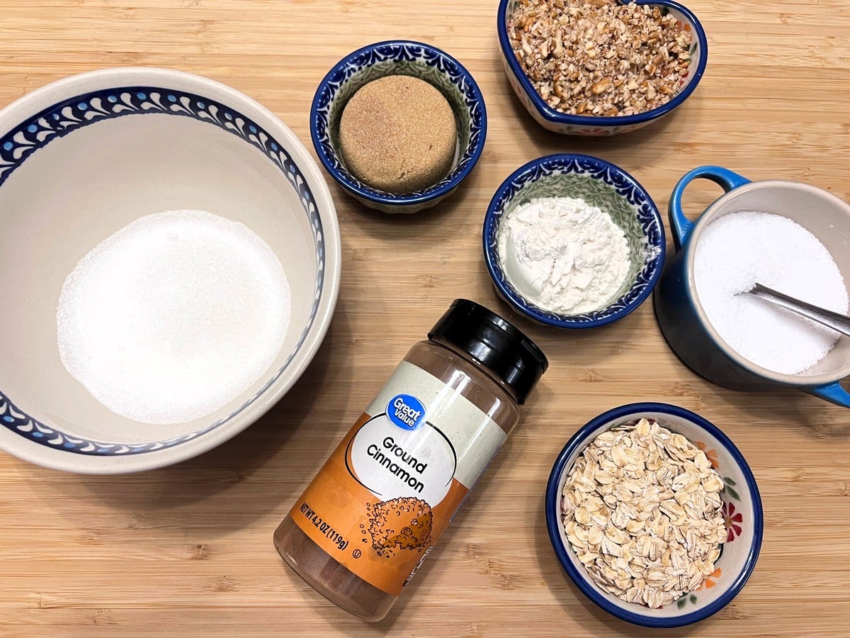 Mix the Crumb Topping Ingredients Together in a Small Bowl