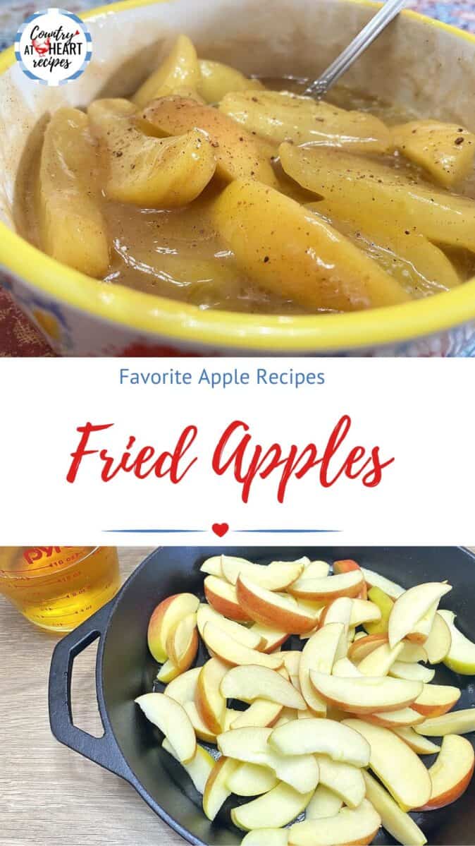 Pinterest Pin - Fried Apples