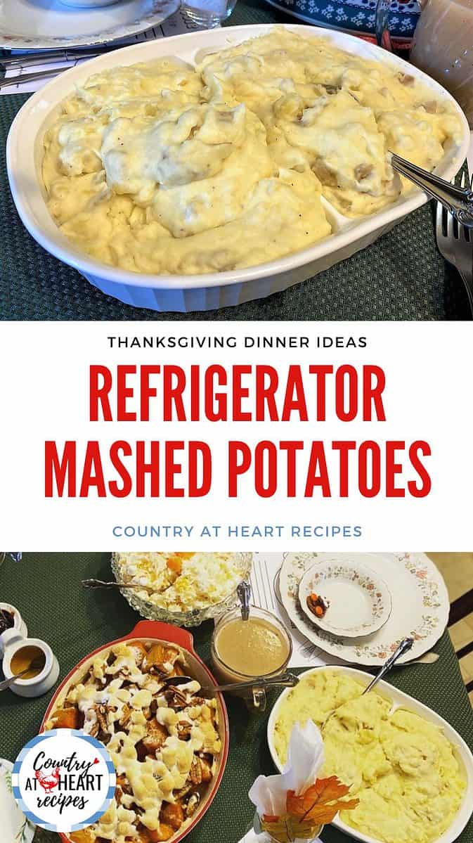 Pinterest Pin - Refrigerator Mashed Potatoes