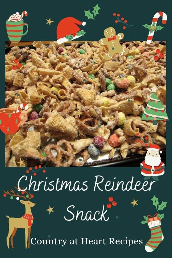 Pinterest Pin - Christmas Reindeer Snack Mix