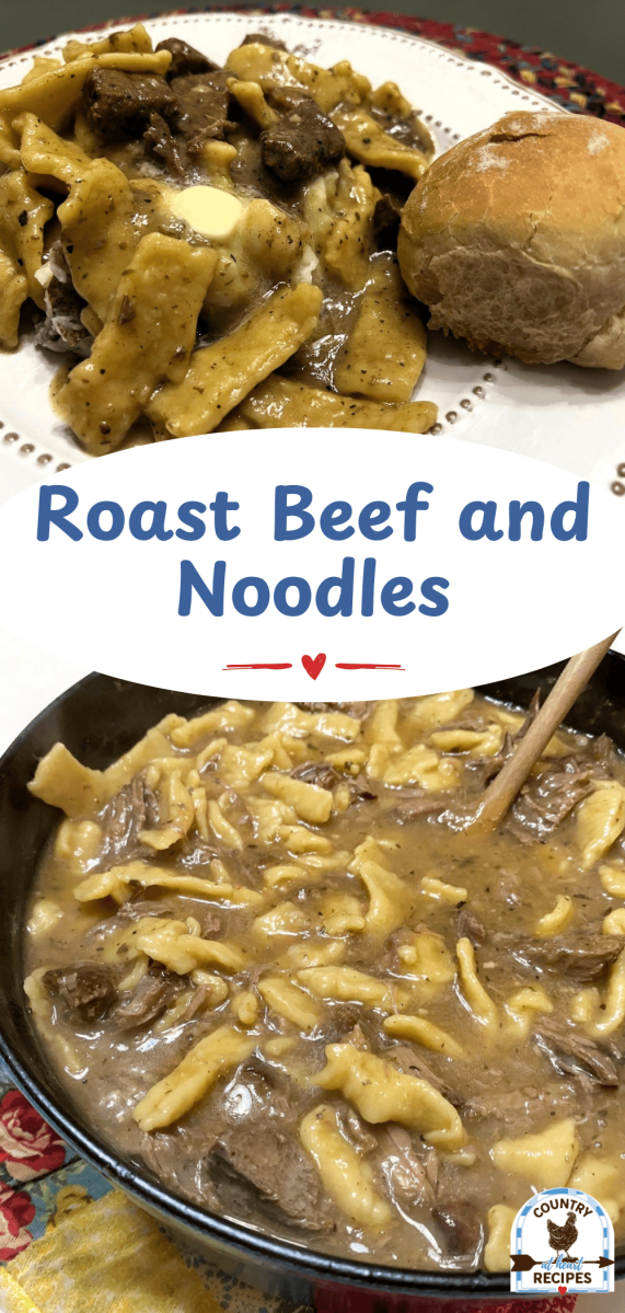 Pinterest Long Pin - Roast Beef and Noodles