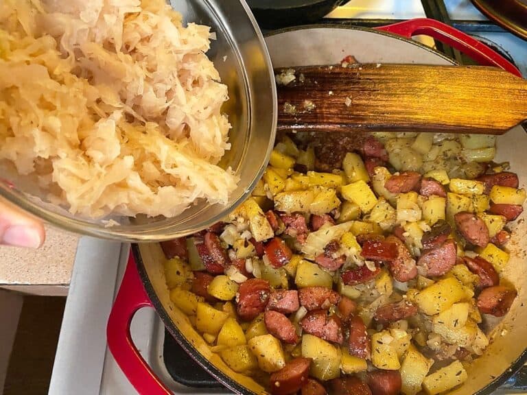 Kielbasa Sauerkraut and Potatoes Country at Heart Recipes