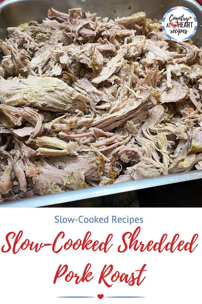 Pinterest Pin - Slow-Cooked Shredded Pork Roast