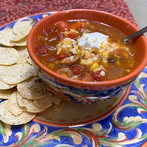 Featured Image - Recipe for Slow-Cooked Tortilla Chicken Soup