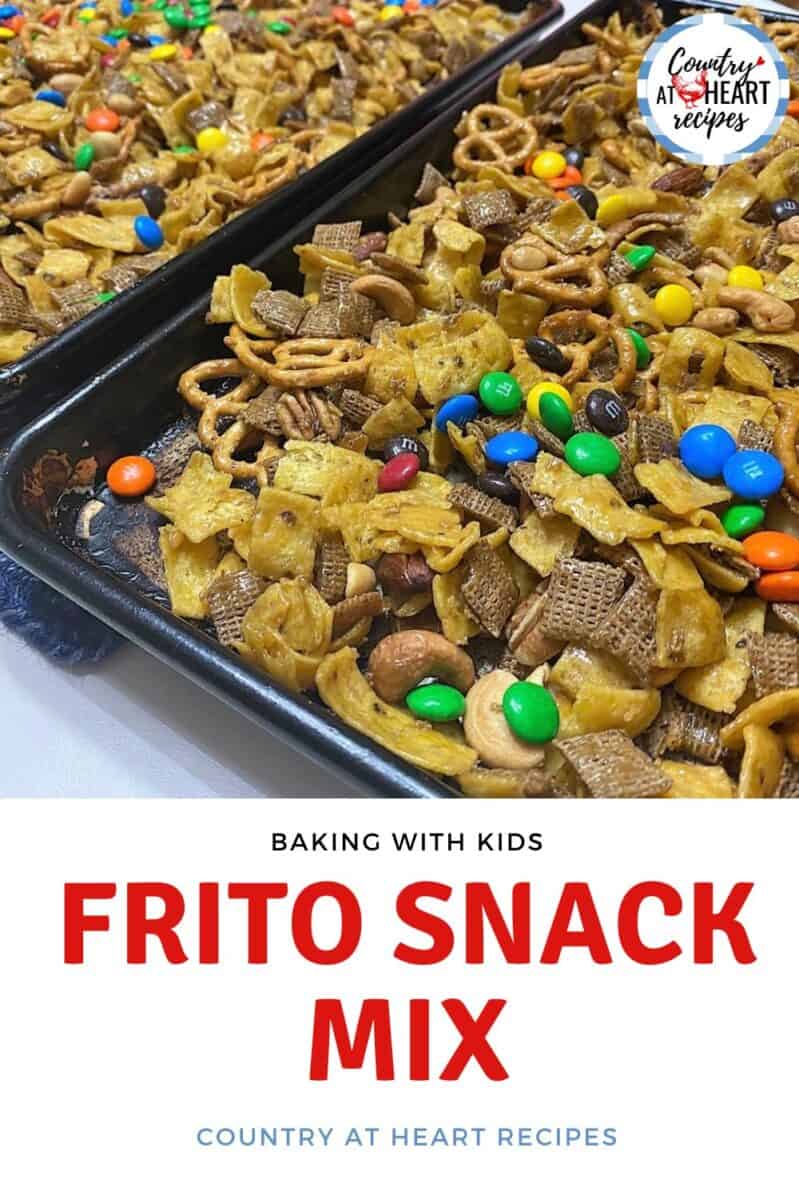 Pinterest Pin - Frito Snack Mix