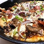 Skillet Pan Pizza Loaded with Toppings