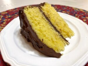 Featured Image - Recipe for Moist Butter Cake with Chocolate Frosting
