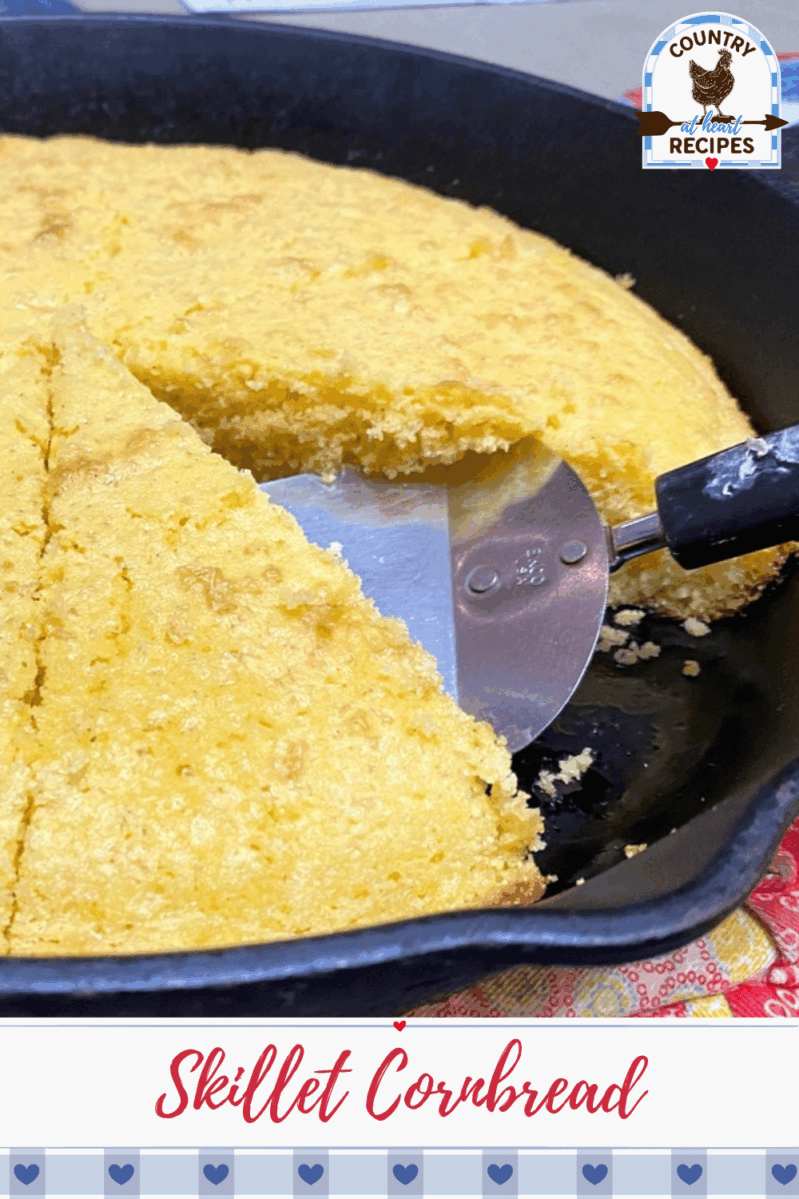 Pinterest Pin - Skillet Cornbread