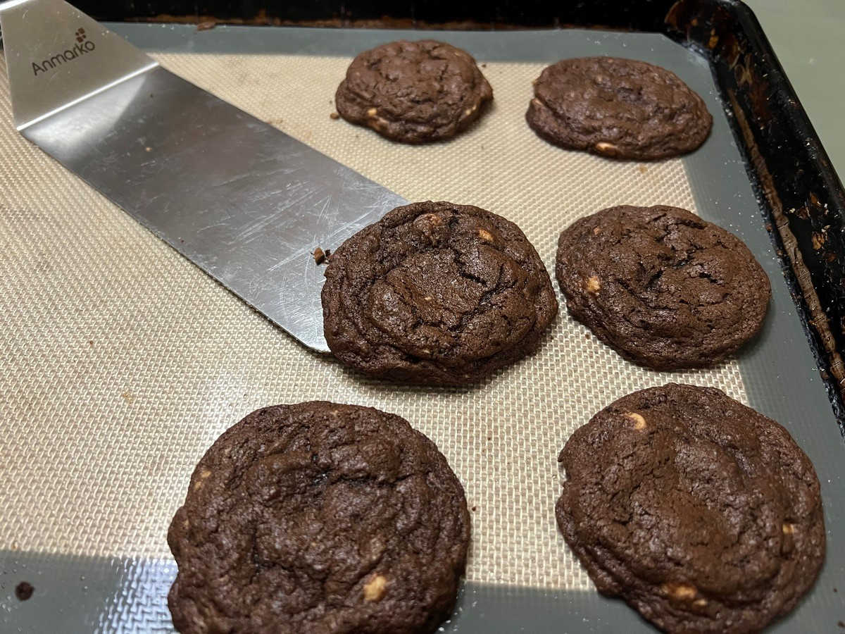 Place Baked Cookies on Wire Rack to Cool