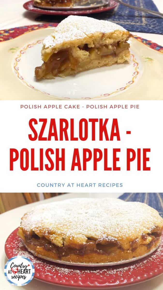 Pinterest Pin - Szarlotka - Polish Apple Pie