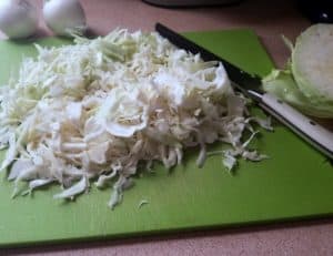 Shredded Cabbage for Bierocks