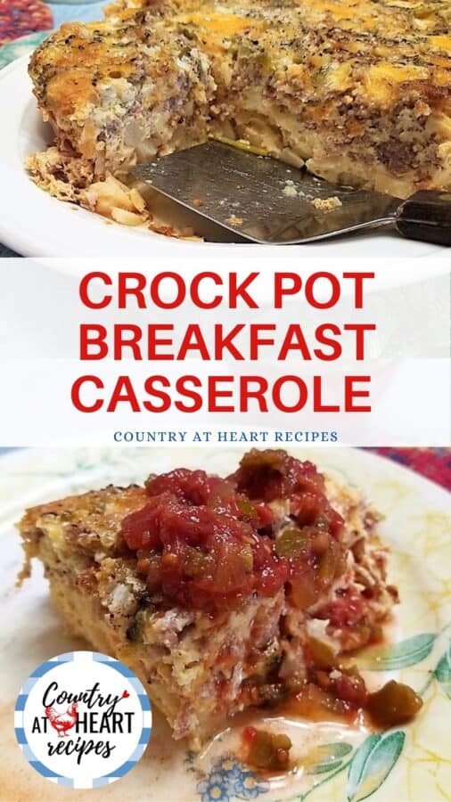 Pinterest Pin - Crock Pot Breakfast Casserole