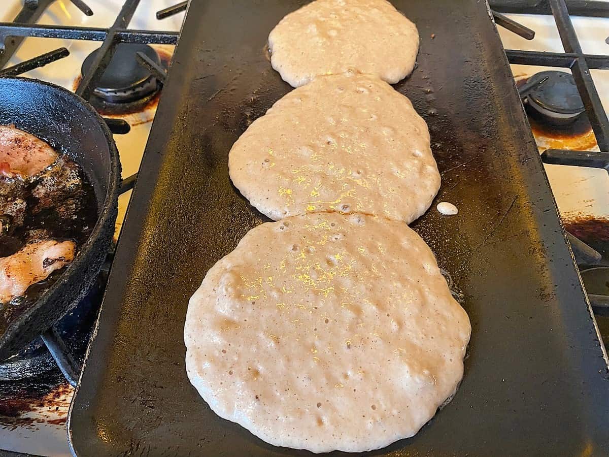 Cook the Pancakes on a Griddle until they Bubble in the Middle