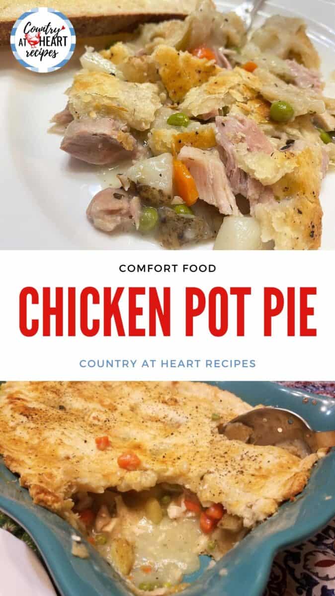 Pinterest Pin - Chicken Pot Pie