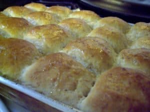 Buttered Rolls out of Oven
