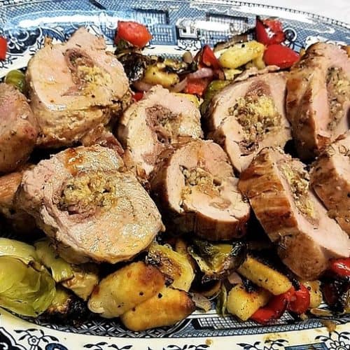 Recipe for Stuffed Pork Tenderloin - Easter Dinner Menu Ideas - Traditional Italian Dinner