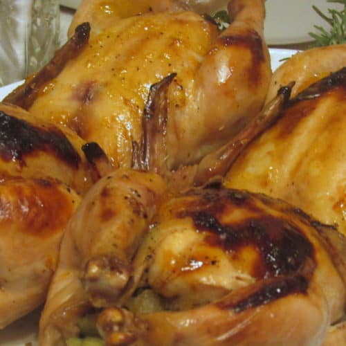 Recipe for Cornish Hens with Grand Marnier Stuffing
