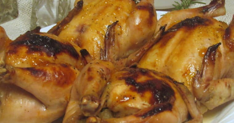 Cornish Hens with Grand Marnier Stuffing