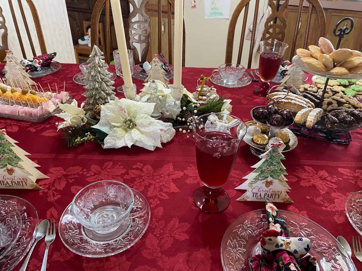 Christmas is a Joyous Time for a Tea Party