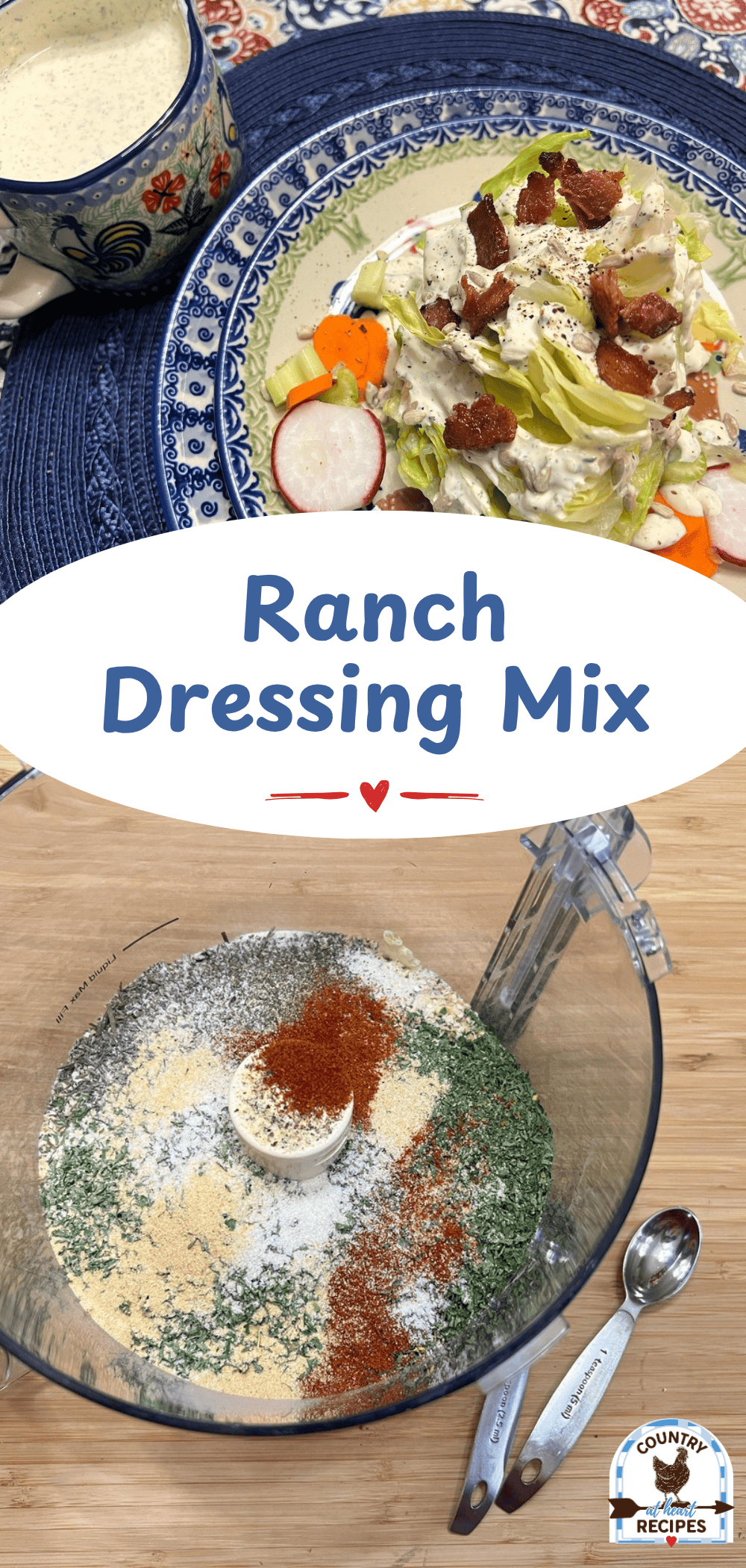 Ranch Dressing Mix - Country at Heart Recipes