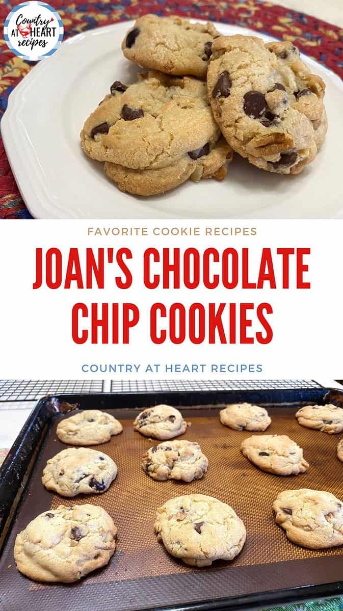 Pinterest Pin - Joan's Chocolate Chip Cookies