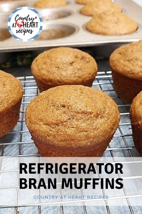 Pinterest Pin - Refrigerator Bran Muffins