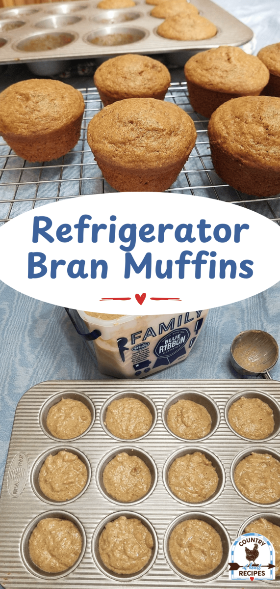 Pinterest Long Pin - Refrigerator Bran Muffins