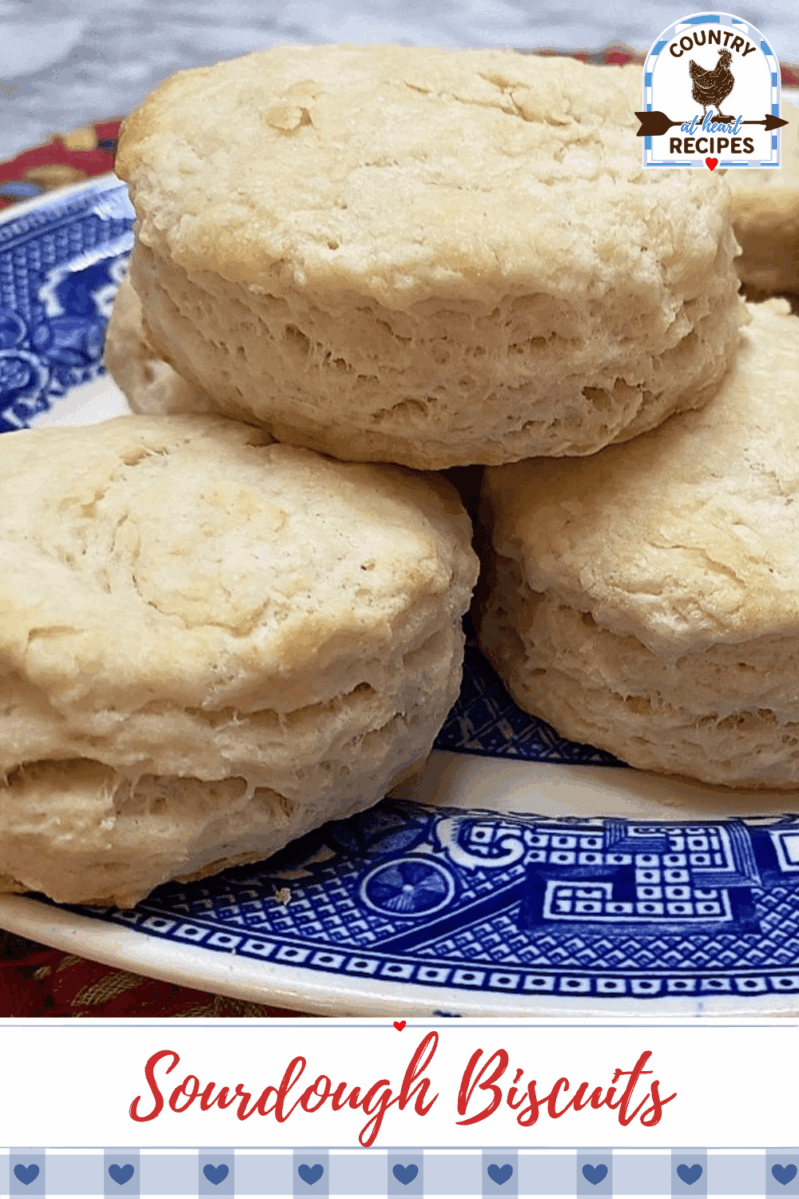 Pinterest Pin - Sourdough Biscuits