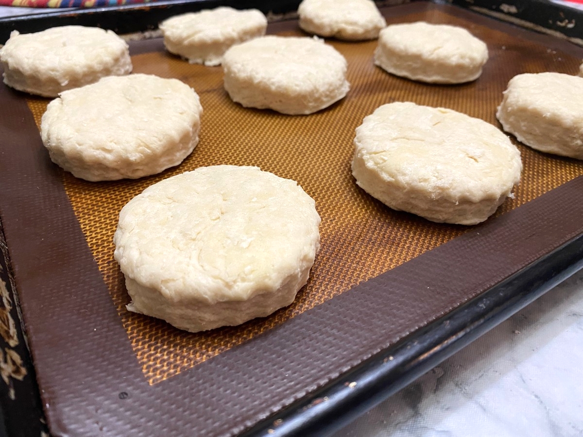Place Biscuits on a Baking Sheet