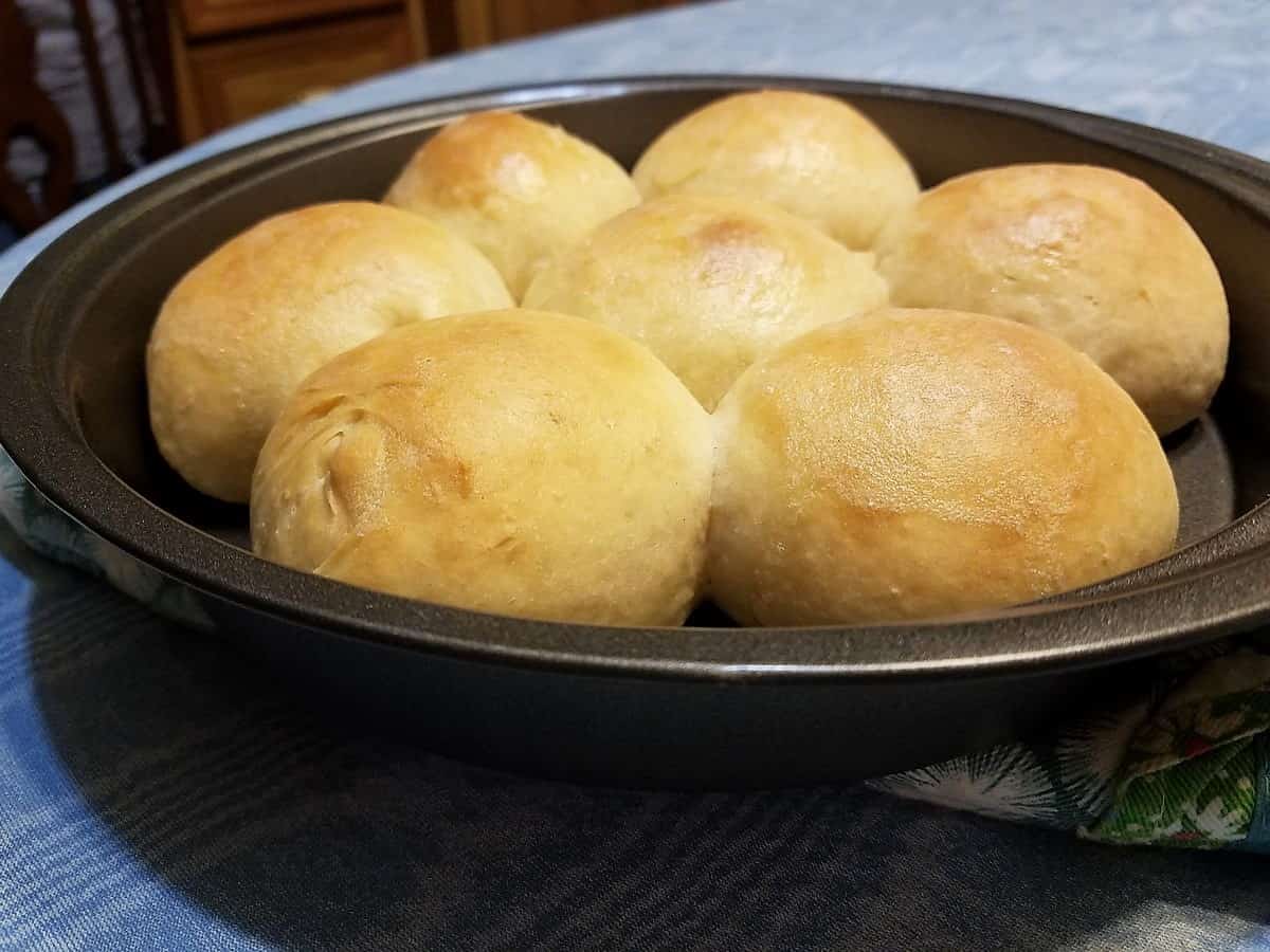 Form Balls for 6-7 Rolls in a Pan