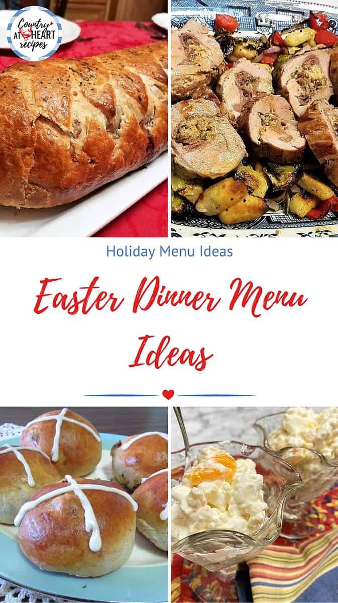 Pinterest Pin - Easter Dinner Menu Ideas