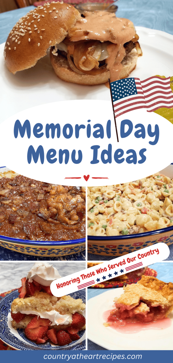 Pinterest Long Pin - Memorial Day Menu Ideas