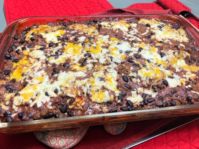 Featured Image - Recipe for Potluck Enchilada Casserole
