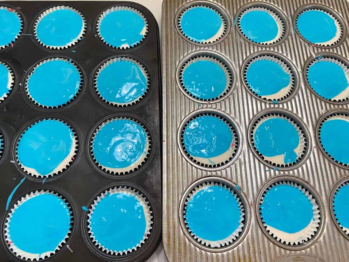 End With the Blue Batter on Top
