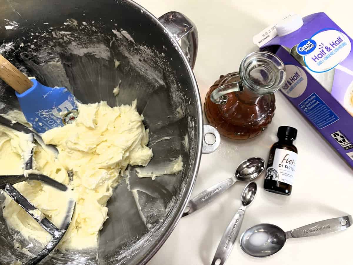Mix Together the Softened Butter with Powdered Sugar