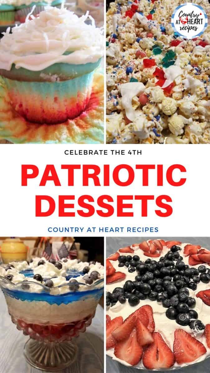 Pinterest Pin - Fourth of July Menu - Patriotic Desserts