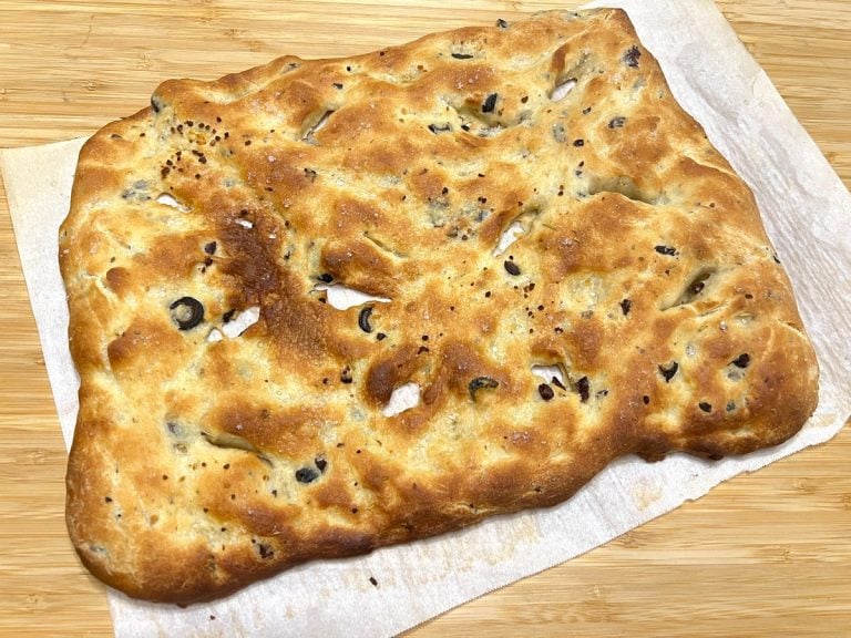 Pinterest Long Pin - Sourdough Olive Flatbread