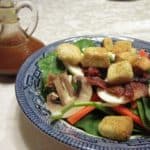 Recipe for Spinach Salad with Vinegar Dressing