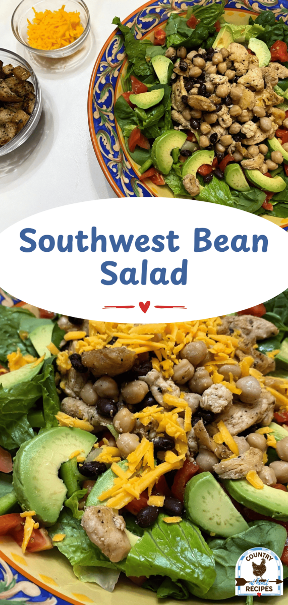 Pinterest Long Pin - Southwest Bean Salad