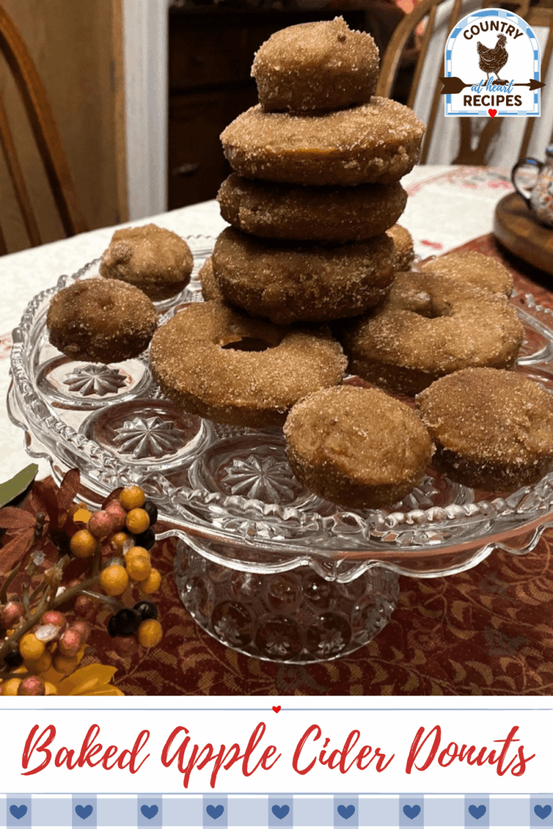 Pinterest Pin - Baked Apple Cider Donuts