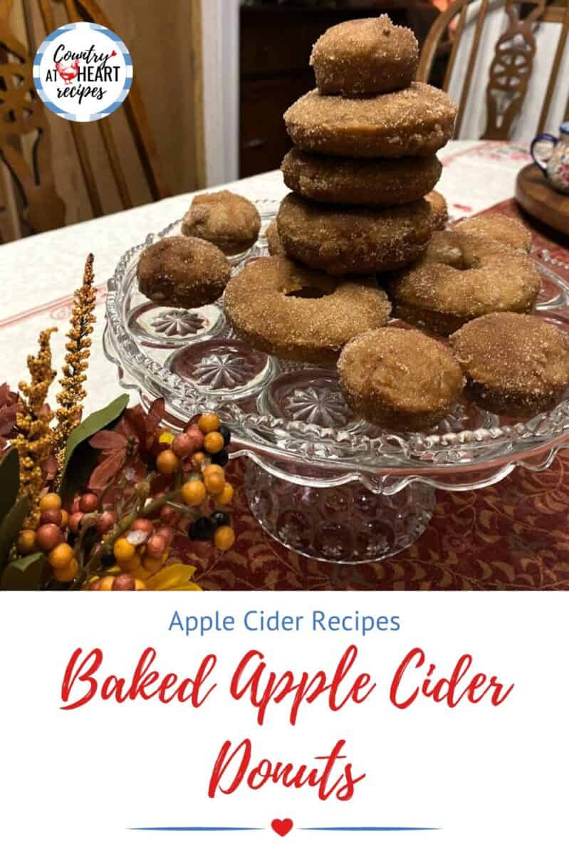 Pinterest Pin - Baked Apple Cider Donuts
