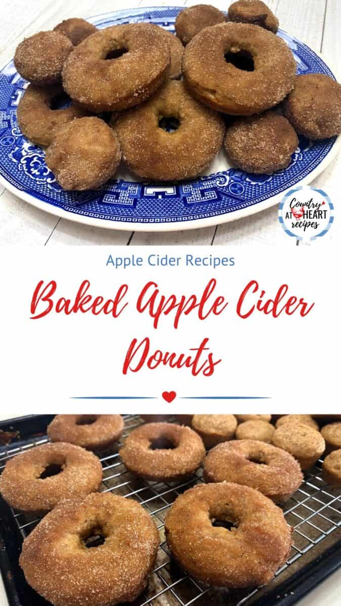 Pinterest Pin - Baked Apple Cider Donuts