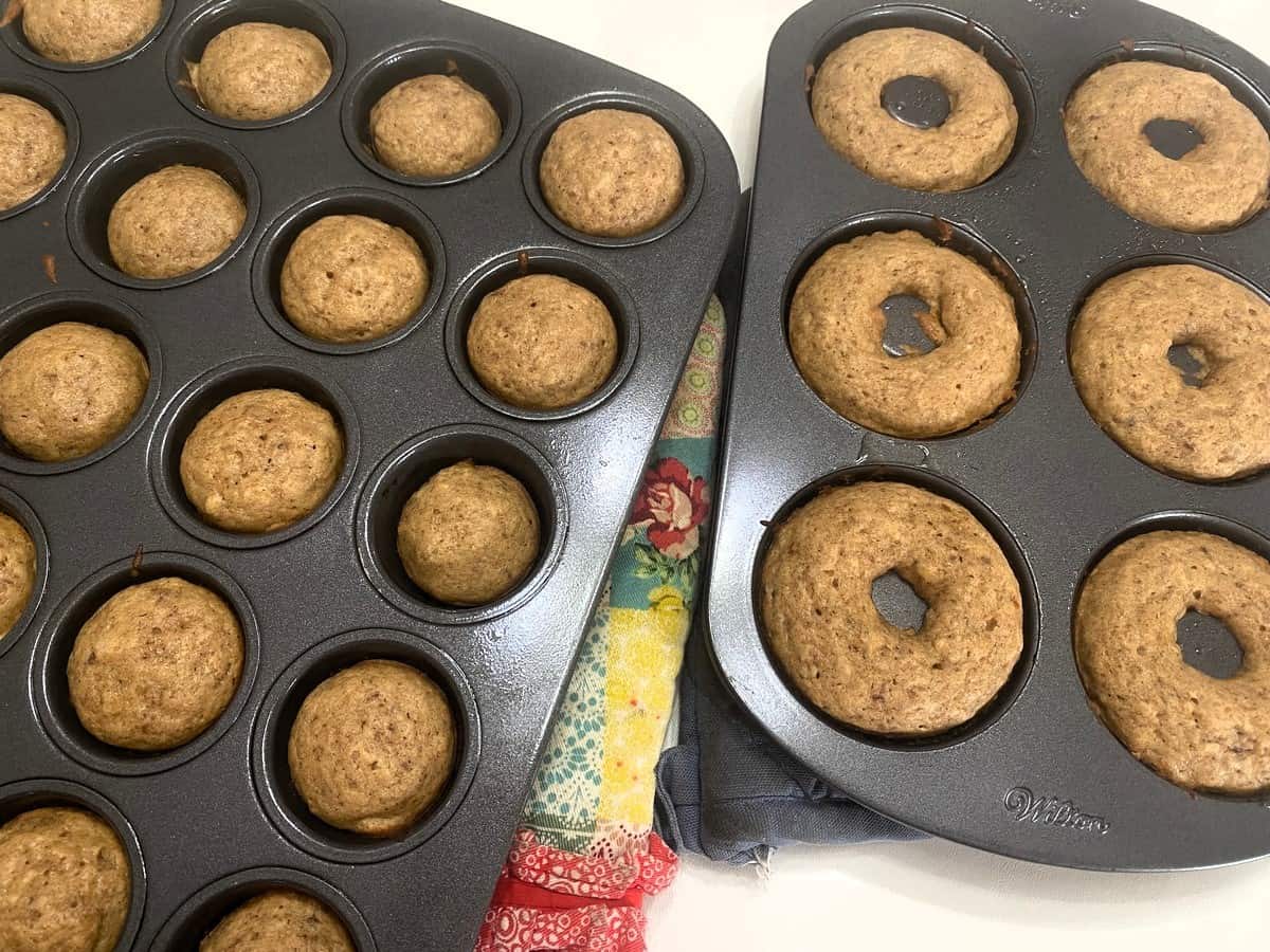 Allow Baked Donuts to Cool for 5 Minutes Before Removing from Pan