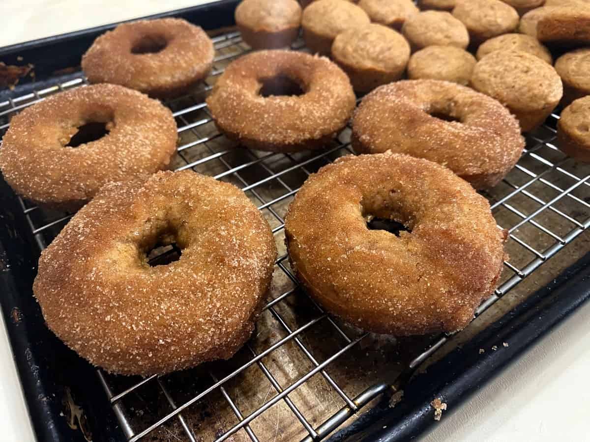 Dip Donuts in a Cinnamon Sugar Mixture